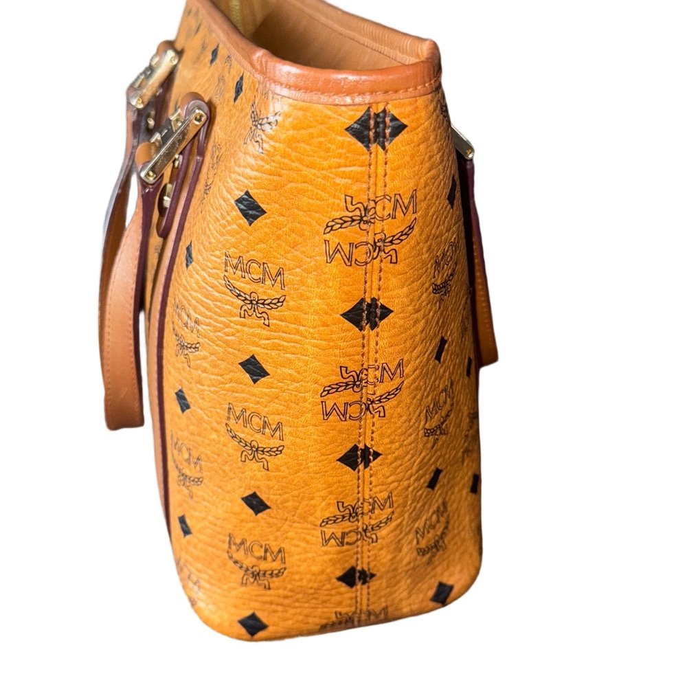 MCM Tan Visetos Tote Bag - Picture 5 of 7